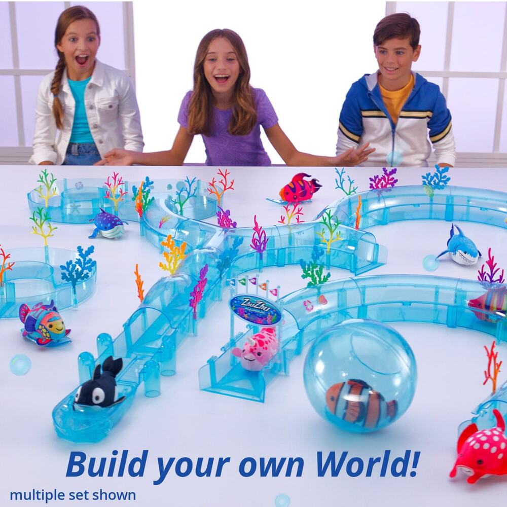 Zhu Zhu Aquarium Coral Reef Tunnel Playset w/ Fish Butch  The Blue Shark NIB - Picture 6 of 7